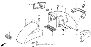 GL1500 Переднее крыло