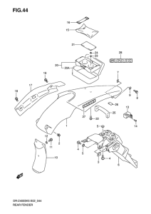 DR-Z400 Заднее крыло