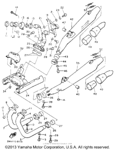 XVZ12DWC Выхлопная система