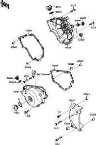 EX250 Крышки двигателя