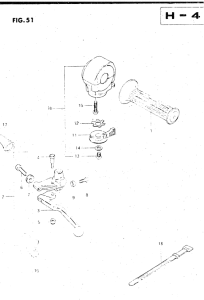 GS500 Left handle switch