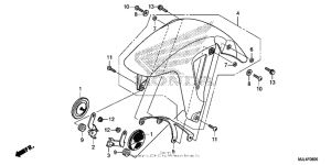 NC700X (DCT) Переднее крыло