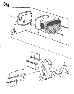 KZ1000 Taillight unit ass`y