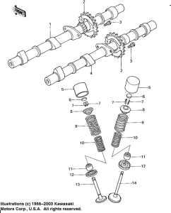 KZ650 Camshafts / valves