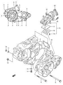 RM250 Картер двигателя