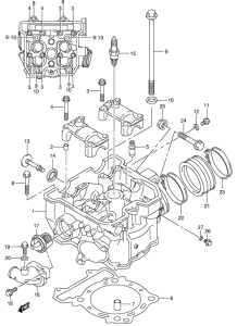 DR-Z400 Головка цилиндров