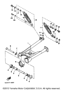XV535SJC Задний рычаг подвески
