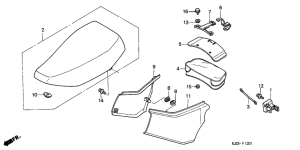 TL125 Seat / side cover