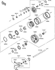 ZX1100 Сцепление