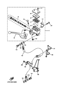 YB125SPD Передний тормозной цилиндр