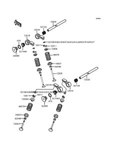 ZX400 Rocker arms / valves