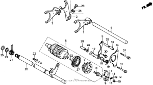  Вилка переключения передач