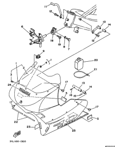 TZ250 Обтекатель 1