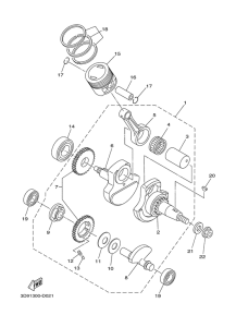 YB125SPD Crankshaft & piston