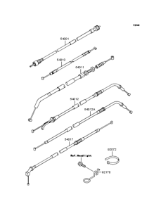 ZR400 Тросы управления