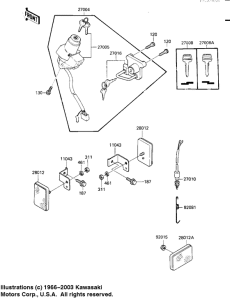 KL250 Выключатель зажигания
