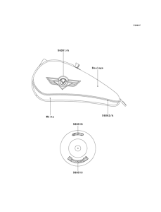 VN800 Decals(bouloge / white)(vn800-b3)
