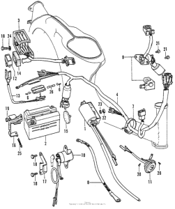 C70 Wire harness + battery