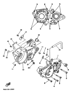 WR500ZD Картер двигателя