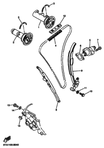 WR450F Распределительный вал & chain