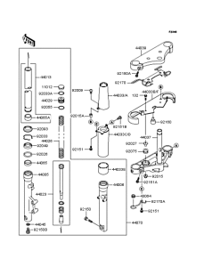 VN400 Передняя вилка