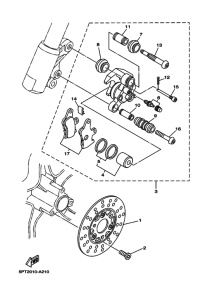 CV50ZR ﾌﾛﾝﾄﾌﾞﾚｰｷｷﾔﾘﾊﾟ