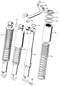 CL175 Rear shock absorber k4-k6