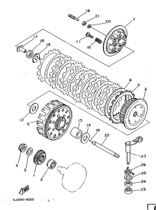 YZ250 Сцепление