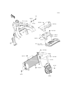 EX400 Радиатор
