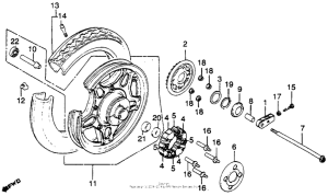 CM450 Cm450a / crear wheel 82