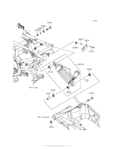KLE650 Подвеска  /  амортизатор