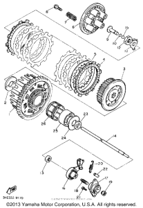 FZR600RA Сцепление
