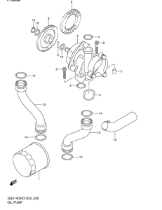 GSX1400 Маслонасос