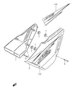 AX115 Обтекатель задний