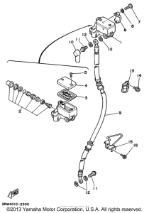 XT225F Главный тормозной цилиндр