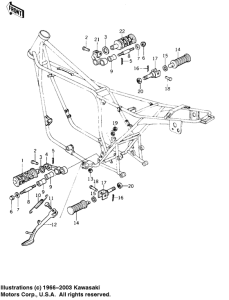KZ1000 Footrests / stand