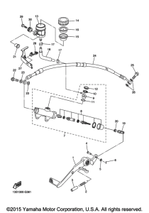 YZF-R6 Задний торм цилиндр