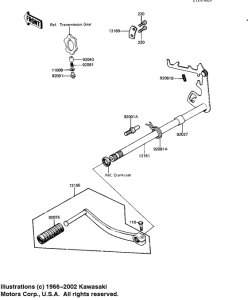 KE125 Переключатель передач
