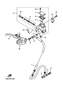 YZ85 Передний тормозной цилиндр