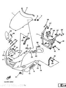 TRX850 Обтекатель 1
