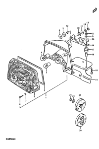 GS850 Задний комбинированный сигнал