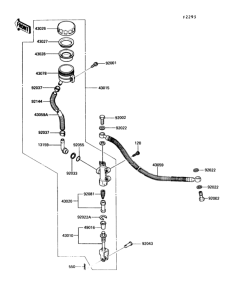 ZG1200 Задний торм цилиндр