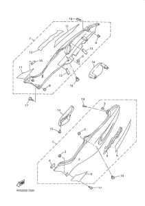 YZF1000R Боковые обтекатели