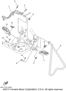 YZ85P Подножки