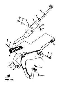 DT80MX Выхлопная система