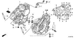 CBR250R Картер двигателя