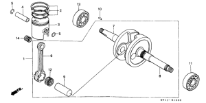 SA50S Crankshaft / piston
