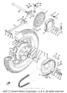 RD250 Переднее колесо