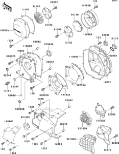 ZR1100 Engine cover(s)(1 / 2)