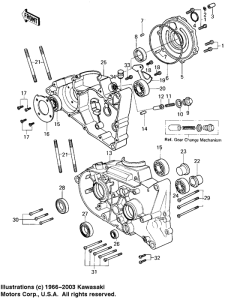 KM100 Картер двигателя
